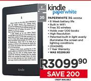 Kindle 6" Paperwhite 3G AK0054