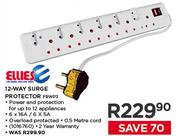 Ellies 12-Way Surge Protector FBWP3