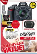 Nikon DSLR Camera + Lens 18-55 DX Package-D3100