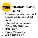 Yale Medium Home Safe