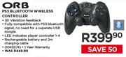 ORB PS3 Bluetooth Wireless Controller