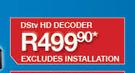 DSTV HD Decoder Excludes Installation