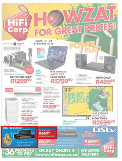 HiFi Corp : Howzat For Great Prices! (19 Feb - 22 Feb 2015), page 1
