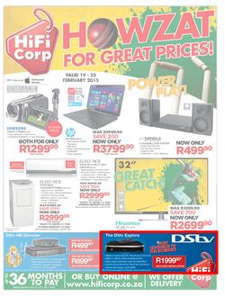 HiFi Corp : Howzat For Great Prices! (19 Feb - 22 Feb 2015), page 1