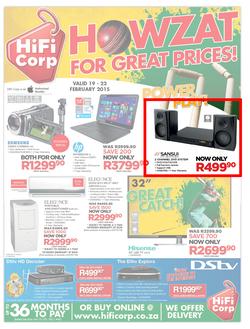 HiFi Corp : Howzat For Great Prices! (19 Feb - 22 Feb 2015), page 1
