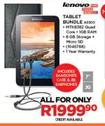 Lenovo Tablet Bundle A3300