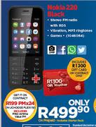 Nokia 220 Black-On uChoose Flexi 150