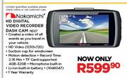 Nakamichi HD Digital Video Recorder Dash Cam ND27