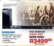 Samsung Sound Bar HWH 450/XA