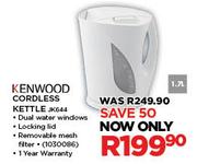 Kenwood 1,7Ltr Cordless Kettle JK644