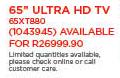 Hisense 65" Ultra HD TV 65XT880