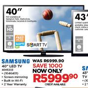 Samsung 40" LED TV 40H5303