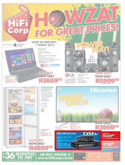HiFi Corp : Howzat For Great Prices! (26 Feb - 1 Mar 2015), page 1
