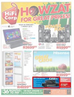 HiFi Corp : Howzat For Great Prices! (26 Feb - 1 Mar 2015), page 1