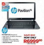 HP 15.6" Notebook PAVILION 15