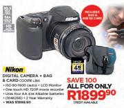 Nikon Digital Camera + Bag & Card COOLPIX L330
