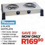 Pineware 2 Plate Hotplate