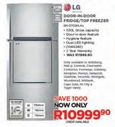LG 510Ltr Door-In-Door Fridge/Top Freezer GN-D702HLAL