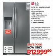 LG 506Ltr Side By Side Fridge GGL207GLQV