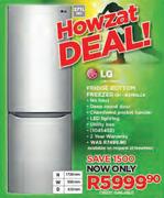 LG 271Ltr Fridge Bottom Freezer GR-B379BLCK