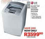 LG 11kg Silver Top Loader Washing Machine T1108TEFTN