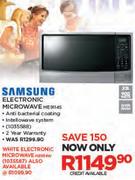 Samsung 32Ltr White Electronic Microwave ME9114W