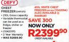 Defy 195Ltr Chest Freezer DMF470