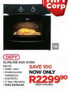 Defy 70Ltr Slimline 600 OVen DBO331