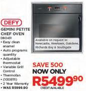 Defy Gemini Petite Chef Oven DBO431