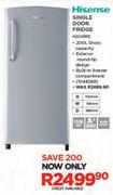 Hisense 150Ltr Single Door Fridge H200RRE