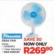 Pineware Desk Fan PDF40
