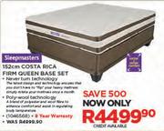 Sleepmaster 152cm Costa Rica Firm Queen Base Set