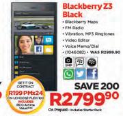 Blackberry Z3 Black-On U Choose Flexi 100