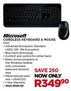 Microsoft Cordless Keyboard & Mouse 2000