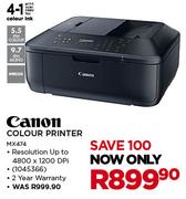 Canon Colour Printer MX474