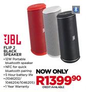 JBL Flip 2 Black Speaker Each