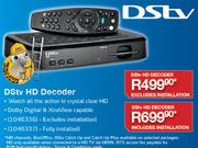 DSTV HD Decoder (Excluding Installation)