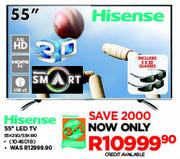 Hisense 55" 3D Smart LED TV-55K390/55K630