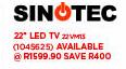 Sinotec 22" LED TV-22VMLS
