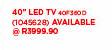 Sinotec 40" LED TV-40F360D