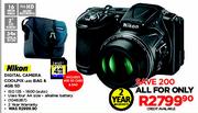 Nikon Digital Camera Coolpix L830 Bag & 4GB SD