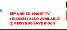 JVC 55" UHD 3D Smart TV