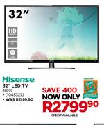 Hisense 32" HD Ready LED TV-32D33