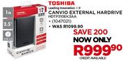 Toshiba 1GB Canvio External Hard Drive HDTP310EK3AA