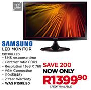 Samsung 18.5" LED Monitor 19D300 LED