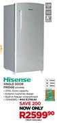 Hisense 150Ltr Single Door Fridge H200RRE