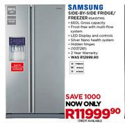 Samsung 501Ltr Side-By-Side Fridge/Freezer RSA1DTMG