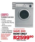 Defy Metallic Finish Tumble Dryer DTD256