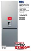 KIC 314Ltr Metallic Fridge/Bottom Freezer KBF634ME