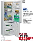 KIC 276Ltr White Fridge/Freezer KBF630WH